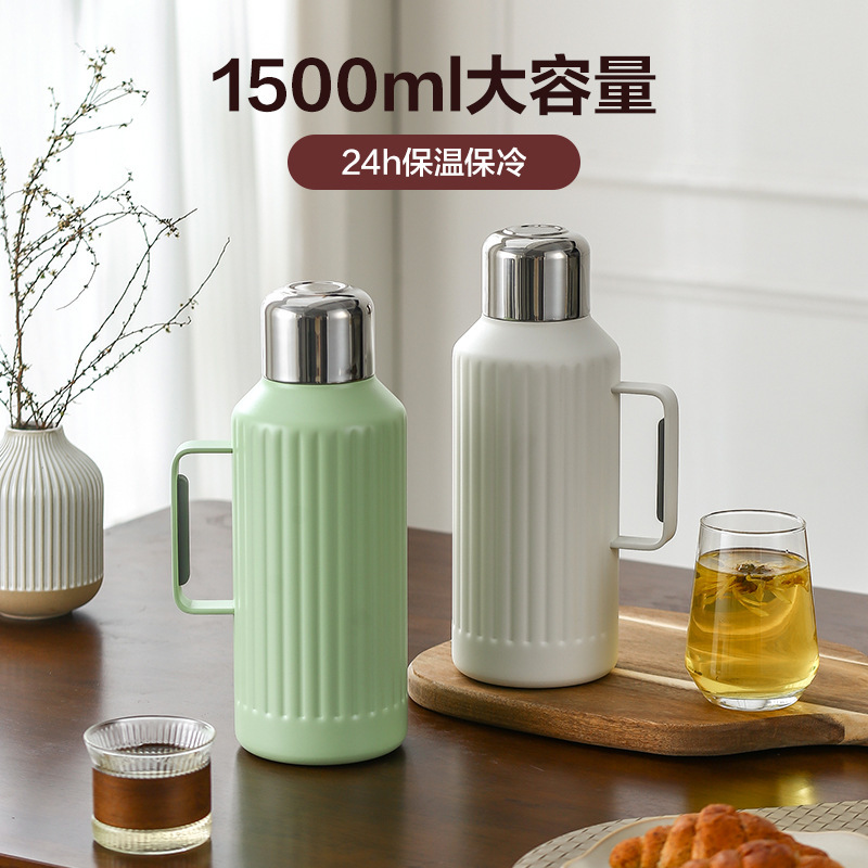 Intelligent warm tea separation thermos 316 stainless steel large capacity stuffy teapot Roman thermos high-end gift Intelligent warm tea separation thermos 316 stainless steel large capacity stuffy teapot Roman thermos high-end gift