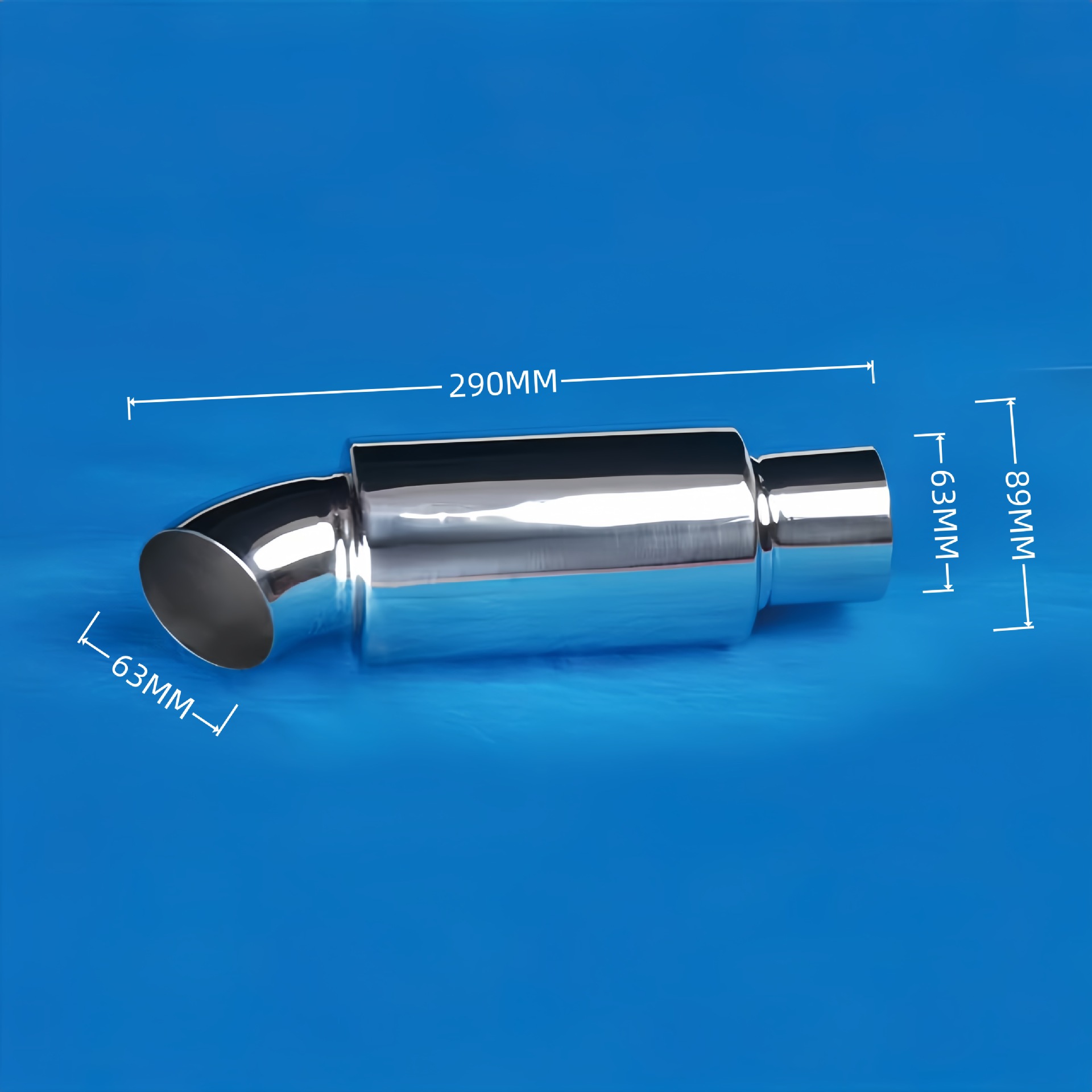 Qìchē – Car Modified Parts Exhaust pipe - 03-8963-89mm-63-outlet
