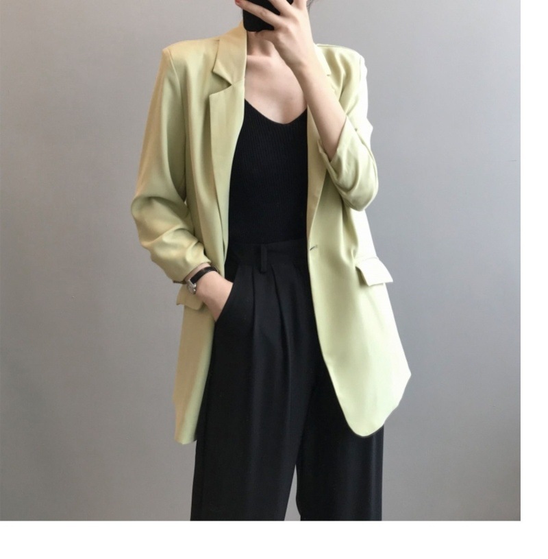 Weißer Chiffon Blazer Für Damen Leichter Sommermantel Locker_voghion.com