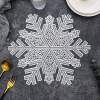 Arrow, Scandinavian tableware PVC, decorations home use, with snowflakes, anti-scald