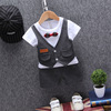 Summer summer clothing, set girl's, sleeves for boys, 2023 collection, Korean style, with short sleeve