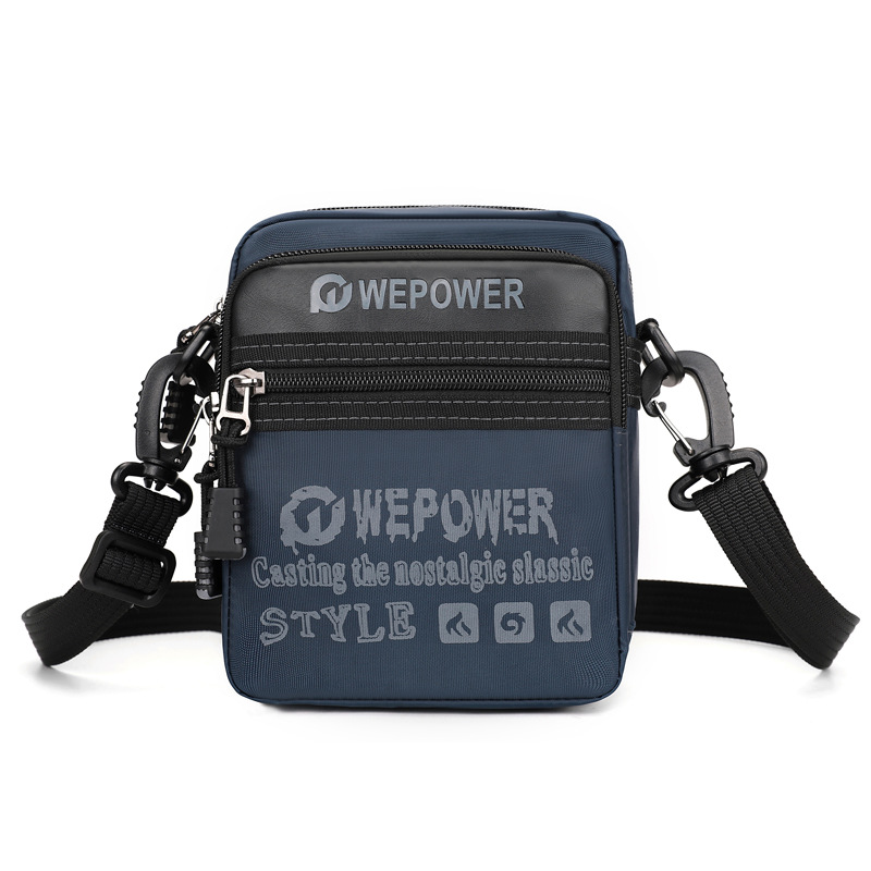 WEPOWER nuevo cross-border hombre moda bolso de hombro personalidad de viaje al aire libre bolso de hombro multicapa bolso de hombre