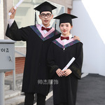 学士服批发 大学毕业学士服男女学院风工科本科文科学位服表演服