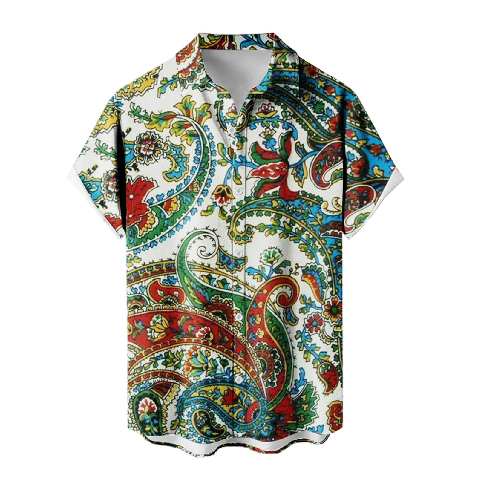 2024 venta caliente para hombres nueva camisa de manga corta Hawaii Holiday Series Camisa casual de todo fósforo con estampado 3D para hombres