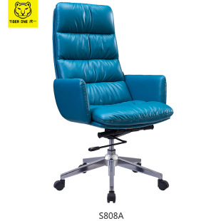 Guangdong Tiger One Office Furniture Ergonomic Boss Chair Leather West Leather Class Table Chair Fashion Office Chair Computer Chair
