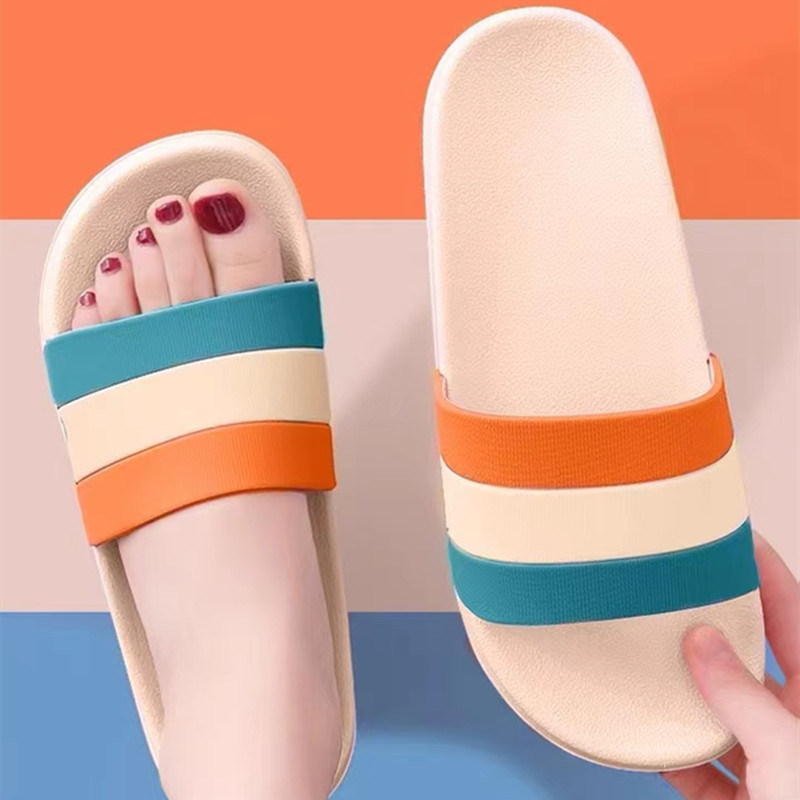슬리퍼 커플의 홈 페어 욕실 욕조 미끄럼 방지 신발 여성 실내 가정 여름 유행 외부 착용 샌들과 슬리퍼