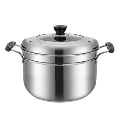 UG73加厚小蒸鍋家用小型瀝米蒸飯鍋不鏽鋼單層米飯蒸煮鍋1層迷你