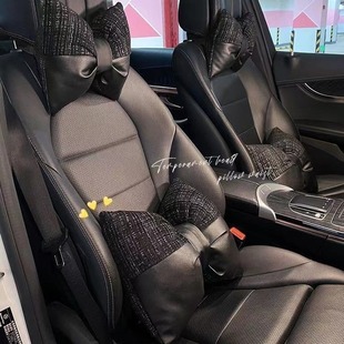 Winter car seat cushion linen small fragrance comfortable car four seasons seat cushion classic three-color car seat cushion headrest