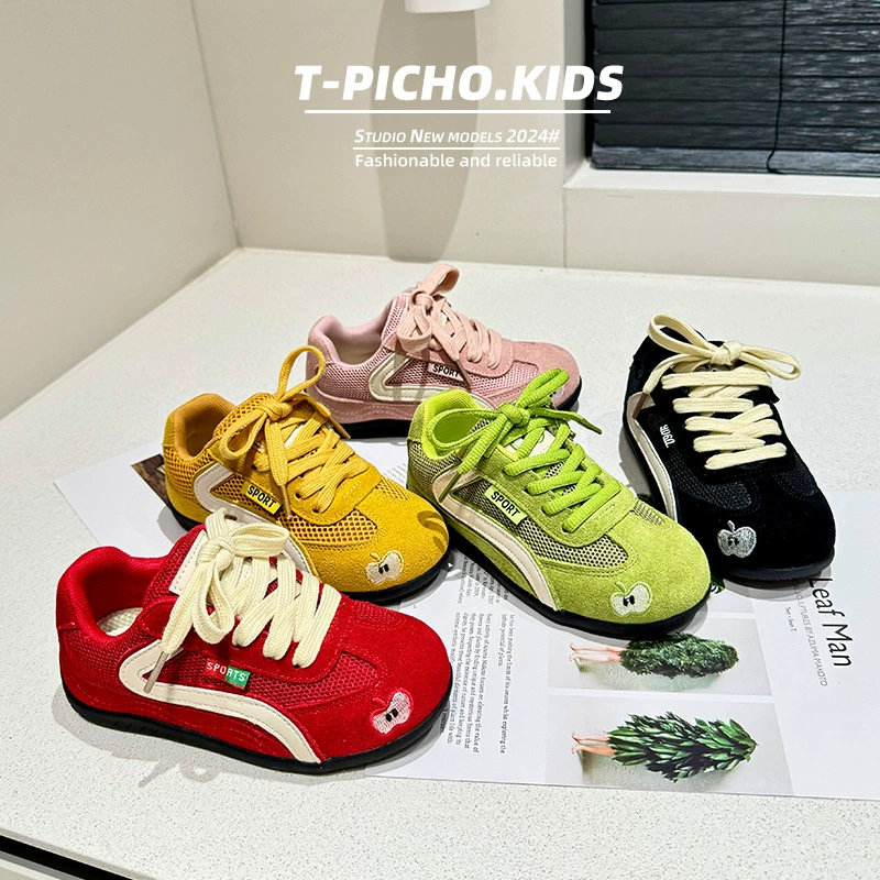 Детская кожаная обувь для тренировок 2025 весна и осень новая девушка обувь для мужчин