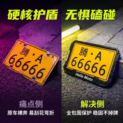 Nömrə qabı — fiber patterned motorcycle license plate
