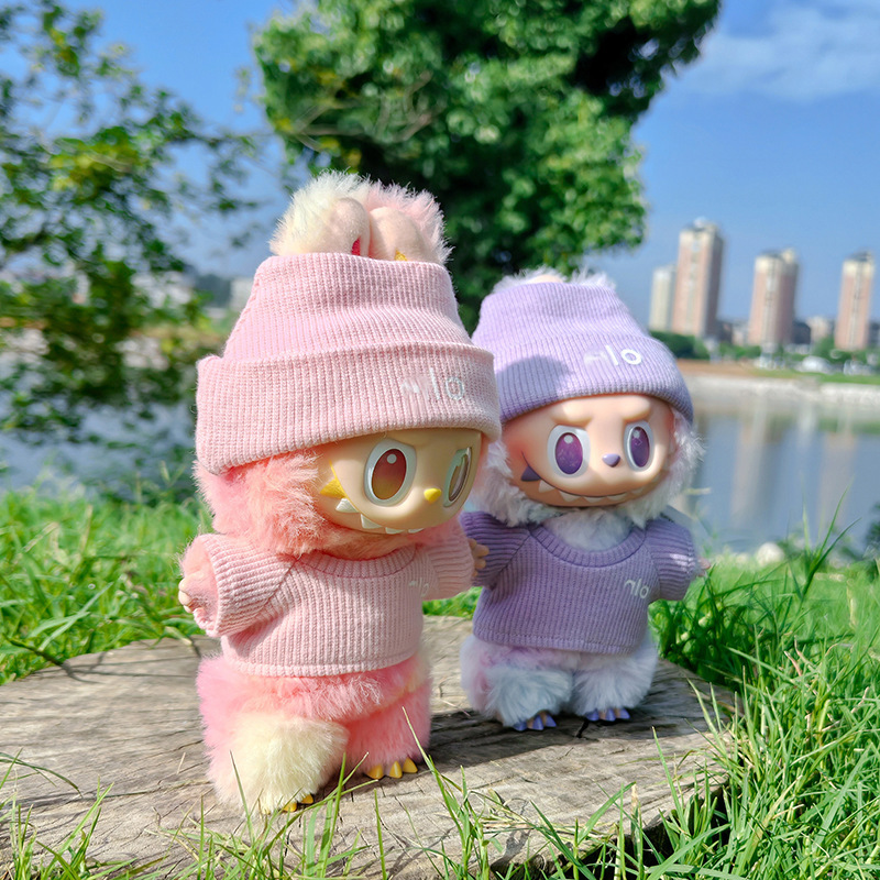 泣いている赤ちゃんに適したベビー服、第 1、第 2、第 3 世代 17 センチメートルラブマカロンブラインドボックスシッティングパーティーニットスーツ|undefined