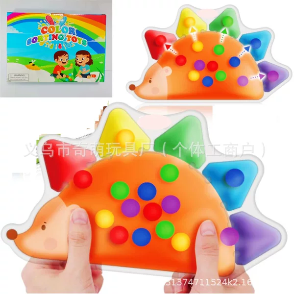 Amazon's Hottest Color Sorting Toys Educational Training Sensory Toys Color Sorting Beads Water Bag