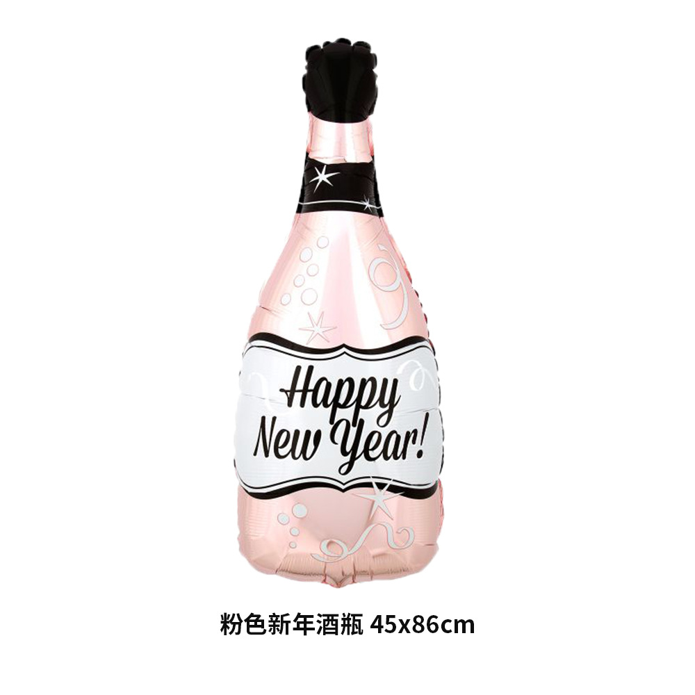 粉色新年酒瓶 45x86cm