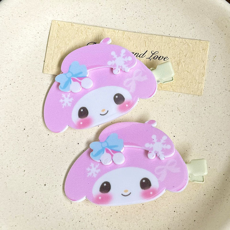 New Original Cute My Melody Hair Clip, Seamless Bangs Clip, Sweet Girl Hairpin, Side Hair Clip for Children New Original Cute My Melody Hair Clip, Seamless Bangs Clip, Sweet Girl Hairpin, Side Hair Clip for Children