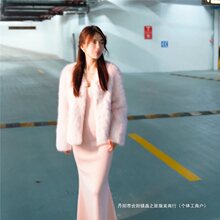 2025冬季气质短款领皮毛一体时尚百搭小香风显瘦毛毛外套女25-1