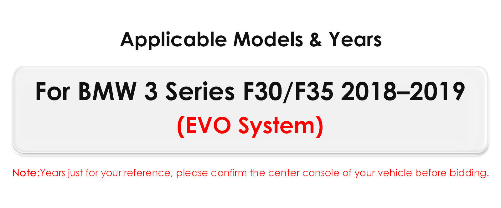 Suitable for BMW 3 Series F30 F35 EVO car central control large screen navigation Carplay reversing image player