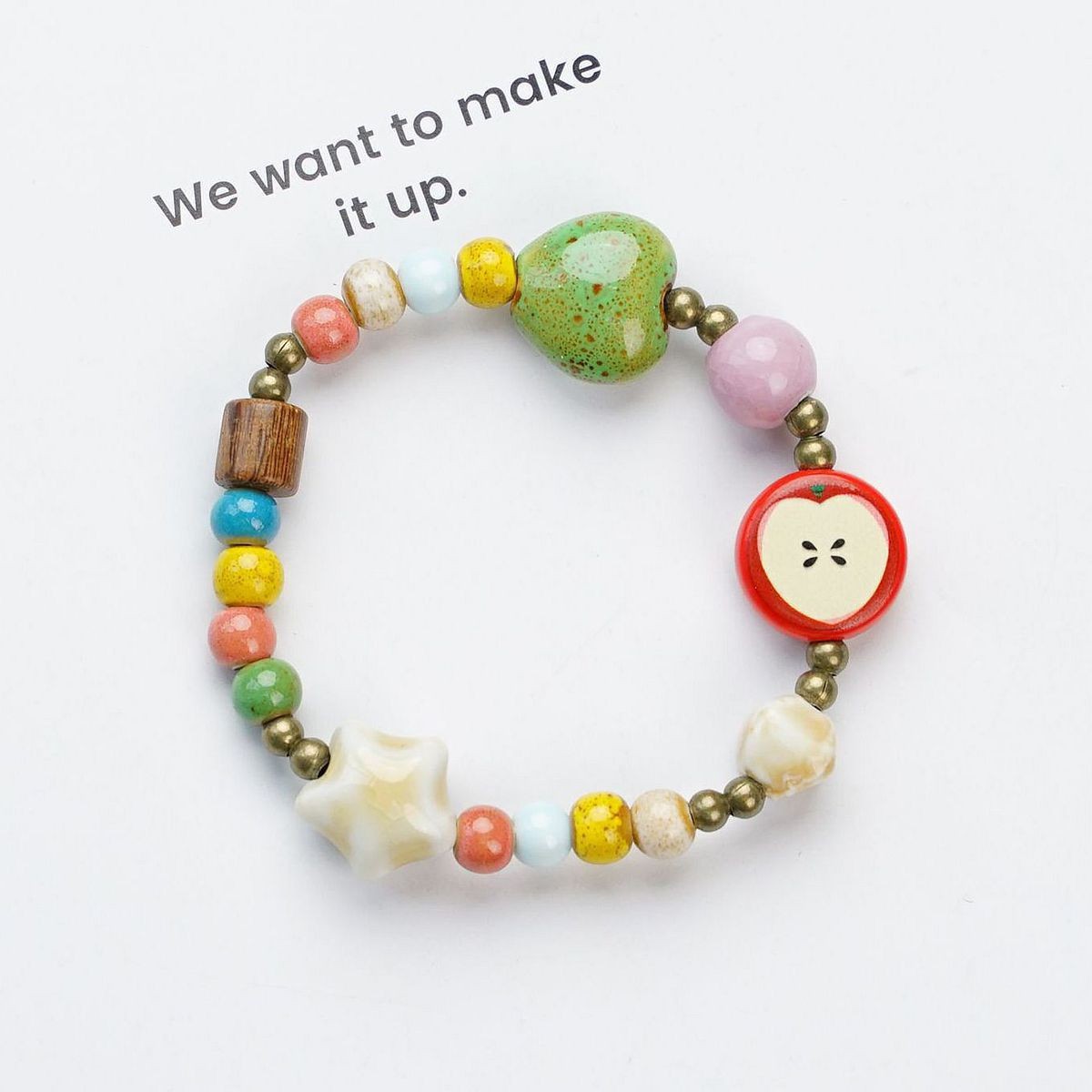 Jingdezhen pulsera de cerámica de verano mujer alta sensación galletas serie de gatos nicho diseño universal pulsera alta sensación
