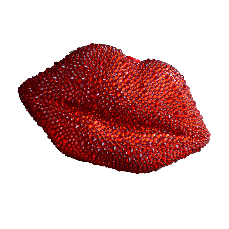 540g Weight Lock clasp Closure Type Single Shoulder Strap Strap Type Evening Bag Bags Type Holiday, Party Occasion Cotton, Rubber Drill Material Solid Color Pattern All Seasons Season Women's Gender Vintage Style, Sexy Style Lips Shape Medium Size Women's Medium Cotton Rubber Drill Solid Color Vintage Style Sexy Lock Clasp Evening Bag 14