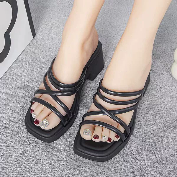 7CM high heel line-black