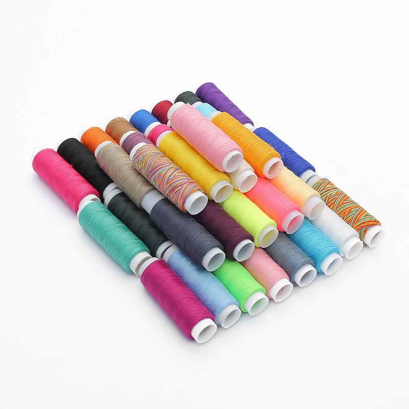 Household sewing thread 402 color small roll sewing thread handmade DIY sewing needle thread set accessories polyester sewing thread Household sewing thread 402 color small roll sewing thread handmade DIY sewing needle thread set accessories polyester sewing thread