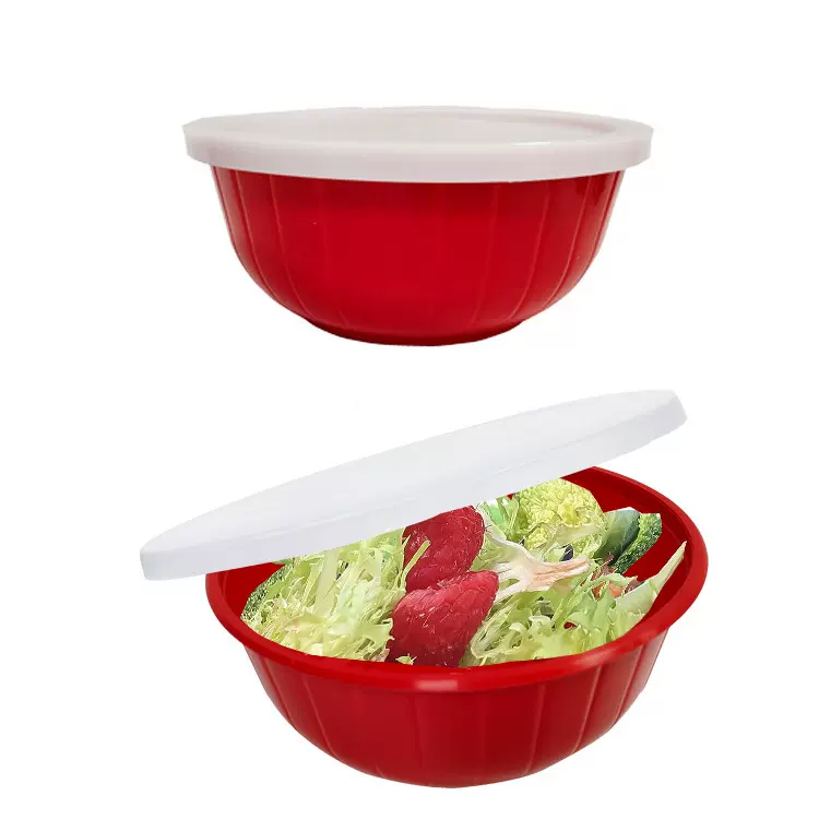 厂家供应塑料碗麦片碗蔬菜碗带盖碗密封碗保鲜碗
