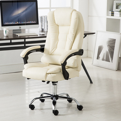Silla de computadora cómoda silla de oficina de larga sesión jefe de negocios sofá asiento estudio elevación hogar ancla e-sports silla