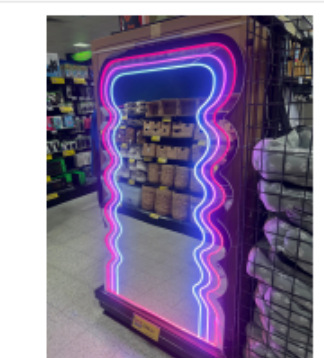Transfronterizos LED de neón espejo luminoso espejo de maquillaje estilo de letra lámpara dormitorio tienda atmósfera lámpara decorativa