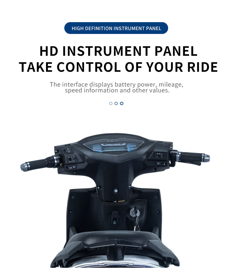 Factory Direct Sales H8 Electric Motorcycle High-Speed Long-Range 800W Adult Electric Bicycle Electric Moped