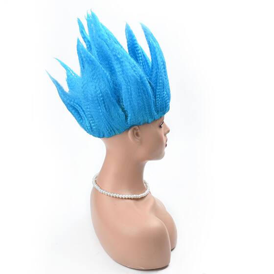 Dragon Ball Goku Wig Flame Head Super Saiyan cos Lotus Head Makeup Performance Ball Wig Headgear