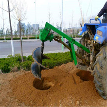 成德 CT26钻电杆孔液压挖机打洞自动出土 绿化带植树挖树坑机