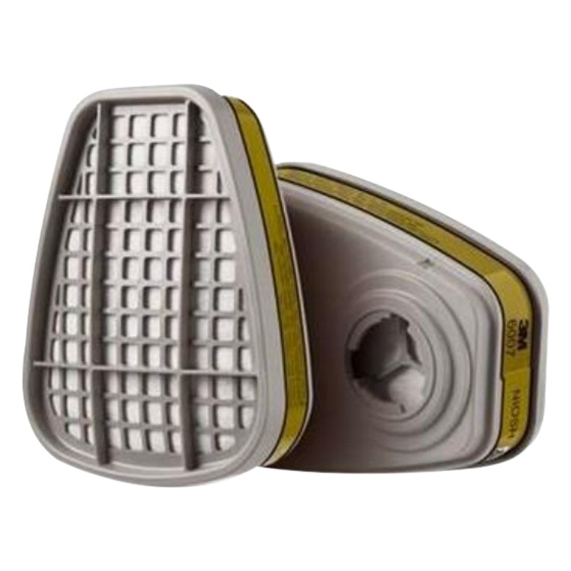 3M 6007CN caja de filtro de veneno 6009 caja de filtro de veneno reemplazar 2 anti-vapor de mercurio, gas de cloro, etc./paquete