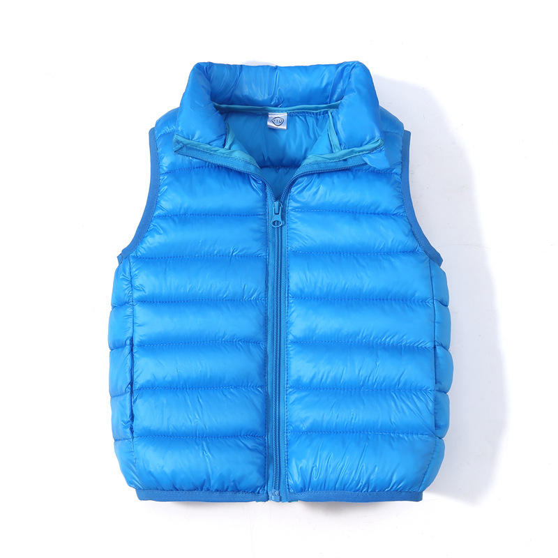 Chaleco de algodón para niños y niñas bebé medio y grande niños Otoño e Invierno chaleco invierno desgaste niños desgaste exterior chaleco ligero
