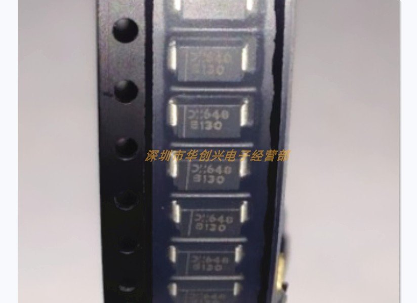 B130-13-F DO-214AC/SMA 进口原装美台/DIODES 印字B130 肖特基