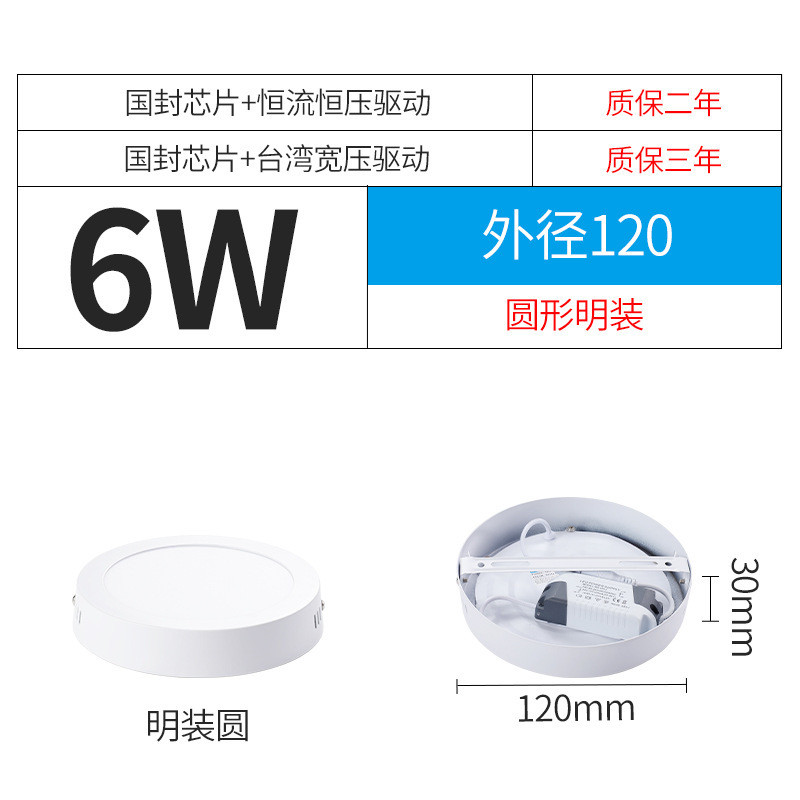 円形の角型の丸い穴をあけた285mmの薄い暗装の埋め込み式のパネルの明かり|undefined