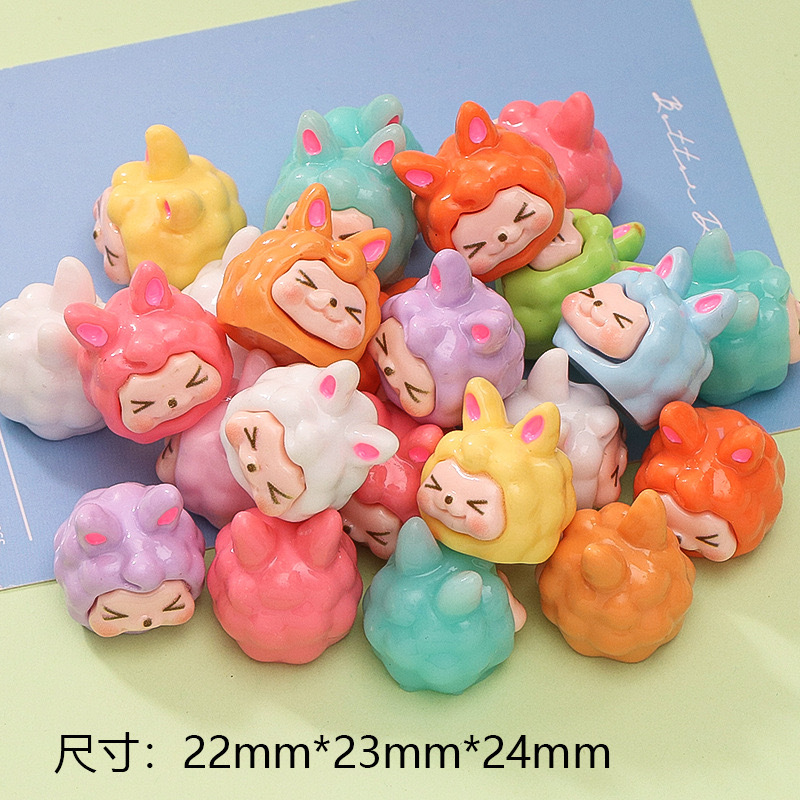 스몰 솔리드 컬러 키키(혼합 색상)