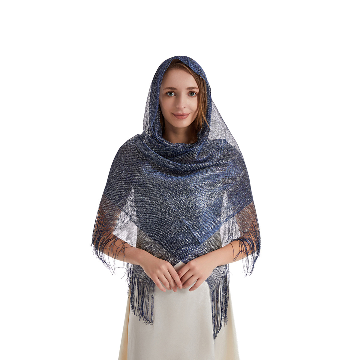 Women's Fashion Solid Color Polyester Tassel Shawls display picture 87