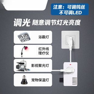 220V Digital Voltage Regulator Single-Phase Ac Adjustable Motor Controller Fan Fan Stepless Temperature Adjustment