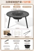 Extra large and thickened table top stove [carbon steel tabletop. Durable for ten years] comes with 7-piece set +10