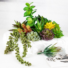 仿生綠植假多肉塑料植物迷你小花客廳盆栽插花配件假花仿真花擺設