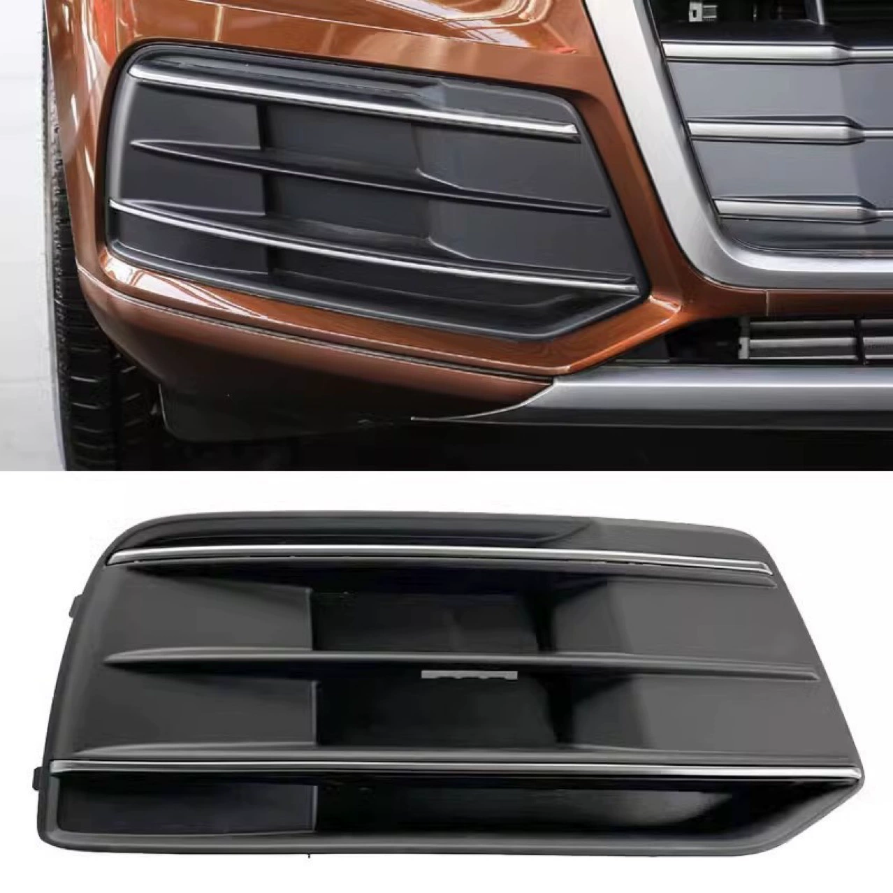 Применимо 09-22 Audi Q5 противотуманные фонарь q5L передняя планка тумана тумана фонарь решетка сетка автомобильный туман фонарь