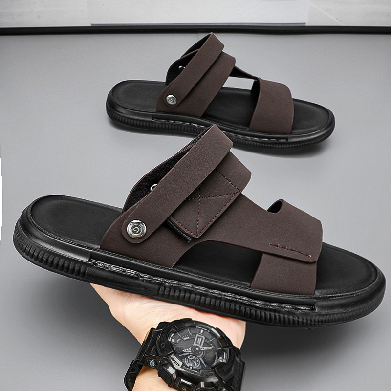Sandalias para hombres de verano nuevos zapatos de playa deportivos casuales para hombres dos usuarios de zapatillas versátiles
