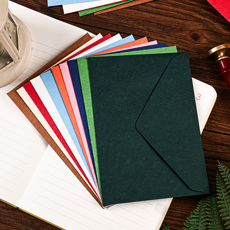 Retro ins alta sensación de sobres de madera grabada pareja carta de amor exquisita confesión bolsa de tarjetas de felicitación papel de carta sello de pintura de fuego