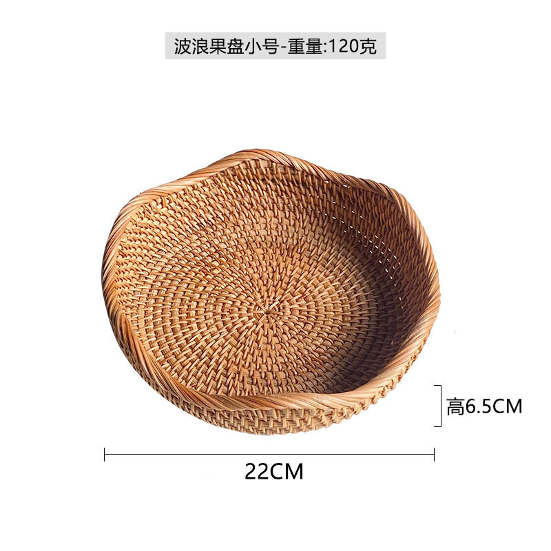 Cestas de frutas y verduras de caña personalizadas, cestas de pan, cestas de frutas secas, cestas de pasteles tejidas a mano, cestas de frutas, props de disparo