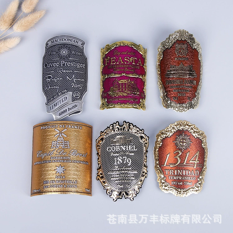 Этикетки для вина, этикетки для алкоголя, этикетки для красного вина, этикетки для импортного вина, упаковочные коробки для бутылок, этикетки для бутылок, алюминиевые бирки, металлические этикетки, креативный дизайн