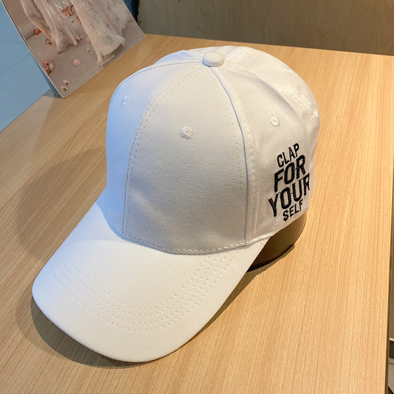 Wholesale Cross-Border Duckbill Cap Men's Hip-Hop Style Spring and Summer New Side Letter Embroidery Duckbill Cap Women's Sun Protection Baseball Cap