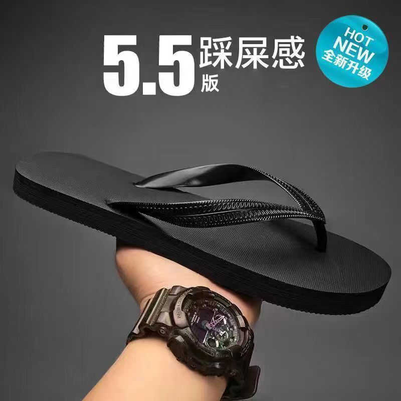 Men's Sandals, Flip-Flops, Women's Summer Bathroom Non-Slip Soft Bottom Korean Style Trendy Outdoor Sandals and Beach Slippers