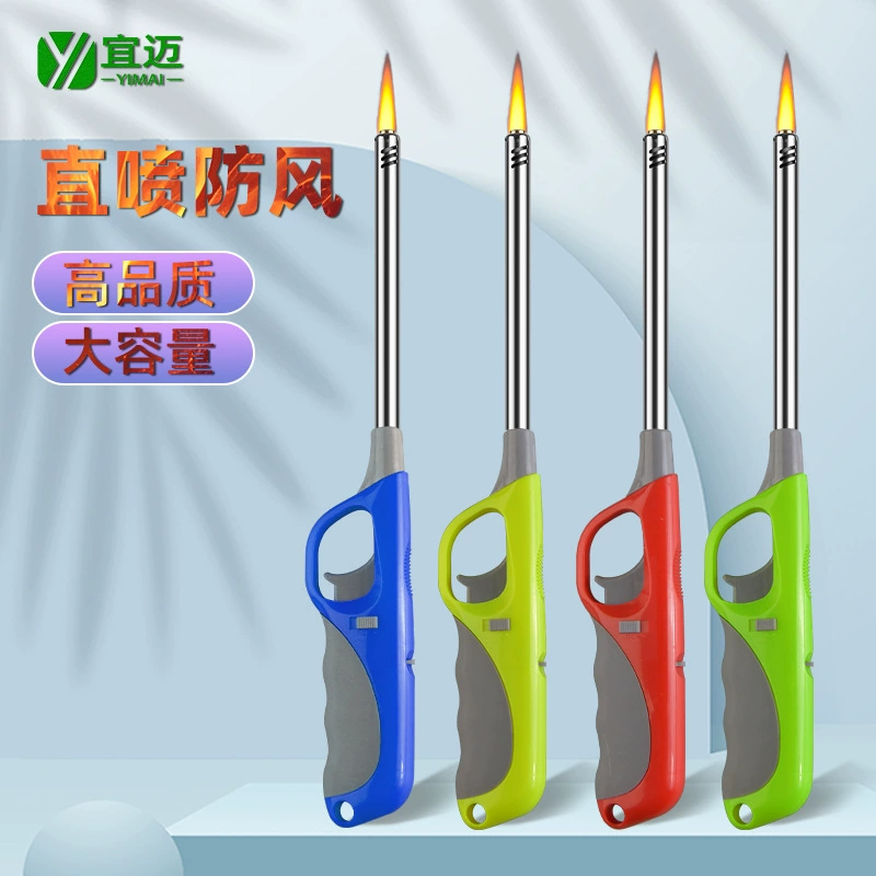 Заводская прямая продажа ветрозащитной газовой плиты с открытой горелкой, пистолетом для зажигания открытого пламени, длинным зажигателем, палочкой для зажигания.