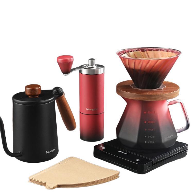 Set de cafetera de irrigación de mano V60 para compartir cafetera de irrigación de mano cafetera de molienda de mano aparatos de cafetera
