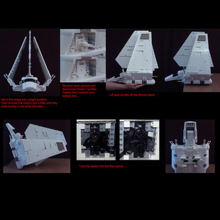 Cross-Border Building Blocks C4952 Emperor Shuttle with Power Function and Display Stand
