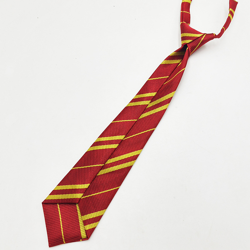 Spot wholesale Harry Potter corbata sin nudos estilo universitario niños y niñas rayas JK corbata accesorios de camisa